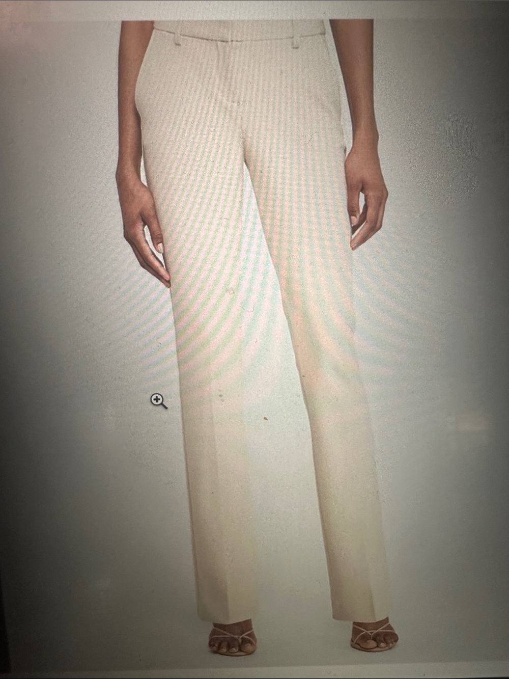 NWT Express Columnist Barely Boot Creamy White Pant, size 12R
